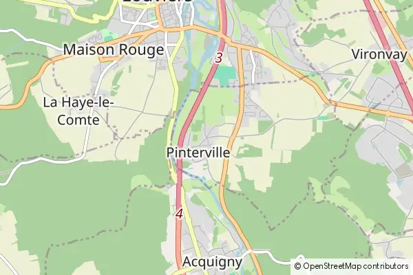 Mapa Pinterville