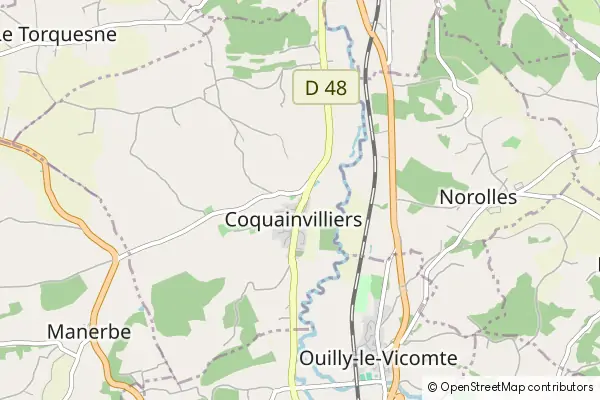 Mapa Coquainvilliers