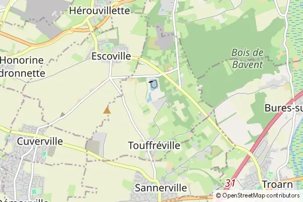 Mapa Touffréville