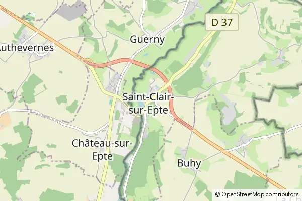 Mapa Saint-Clair-sur-Epte