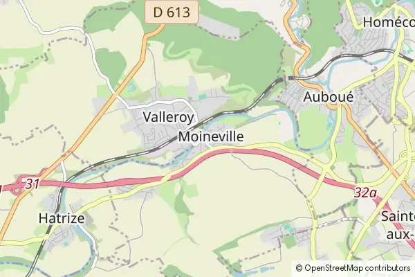 Mapa Moineville