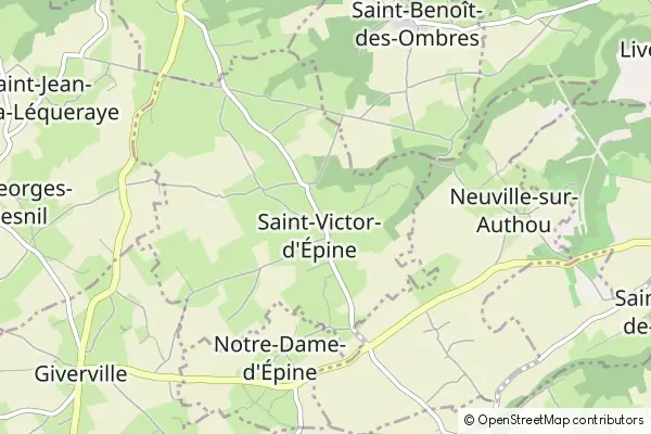 Mapa Saint-Victor-d'Épine