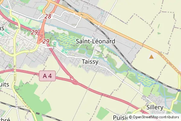 Mapa Taissy