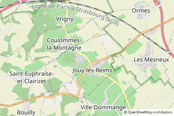 Mapa Pargny Les Reims