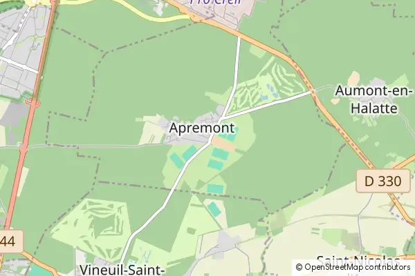 Mapa Apremont