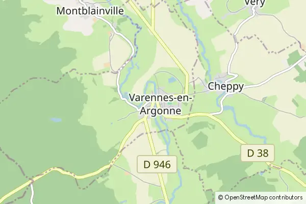 Mapa Varennes-en-Argonne