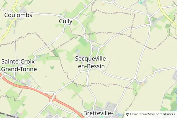 Mapa Secqueville-en-Bessin