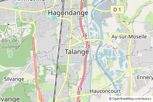 Mapa Talange