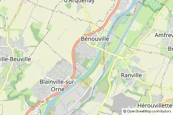 Mapa Bénouville