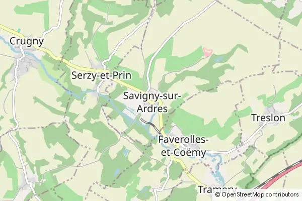 Mapa Savigny-sur-Ardres