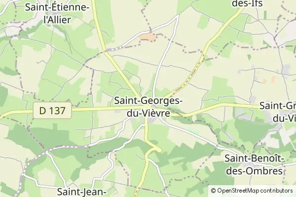 Mapa Saint-Georges-du-Vièvre