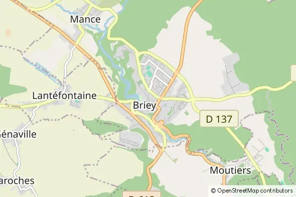 Mapa Briey