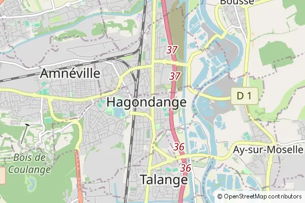 Mapa Hagondange