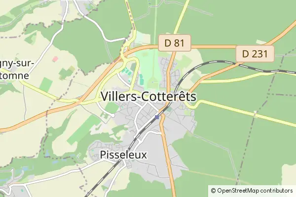 Mapa Villers-Cotterêts