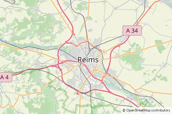 Mapa Reims