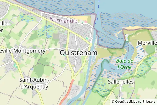 Mapa Ouistreham