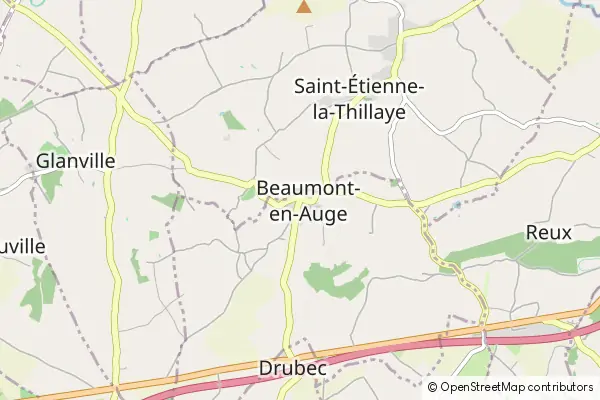 Mapa Beaumont-en-Auge