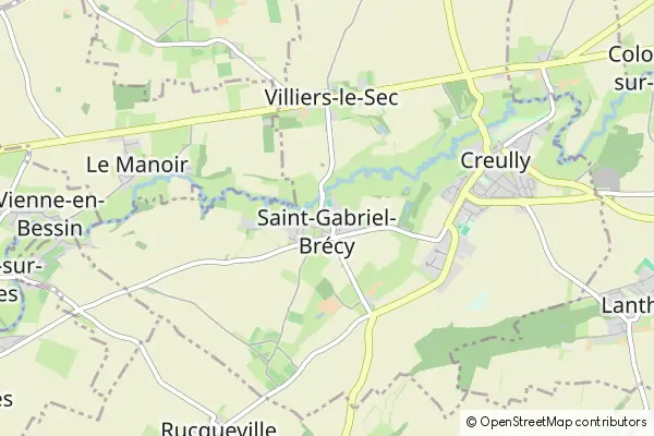 Mapa Saint-Gabriel-Brécy