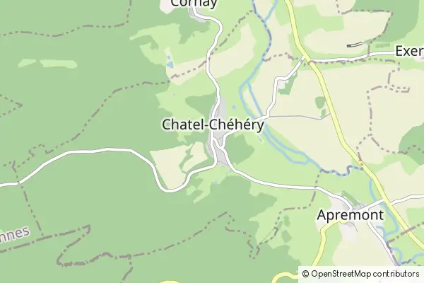 Mapa Chatel-Chéhéry