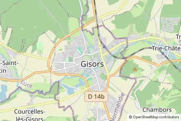 Mapa Gisors