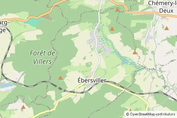 Mapa Ébersviller