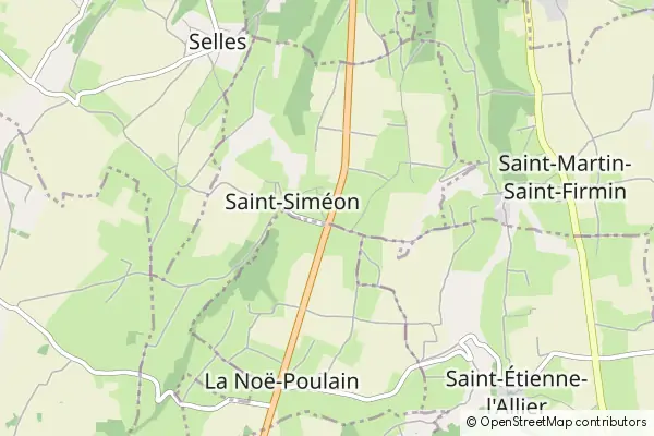 Mapa Saint-Siméon