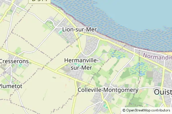 Mapa Hermanville-sur-Mer