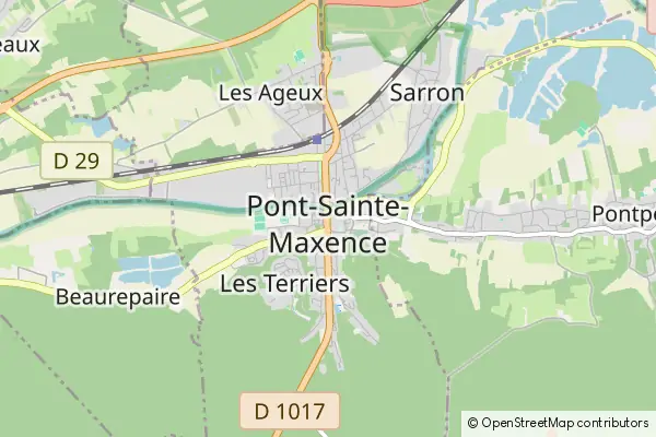 Mapa Pont-Sainte-Maxence