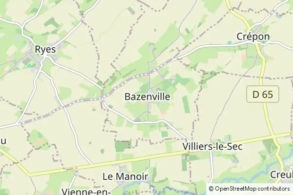 Mapa Bazenville