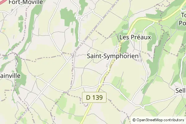 Mapa Saint-Symphorien