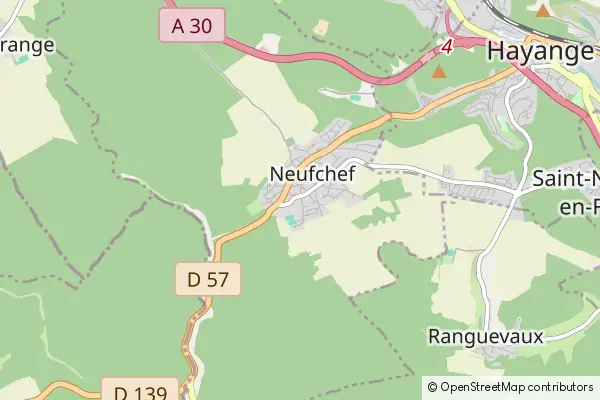 Mapa Neufchef