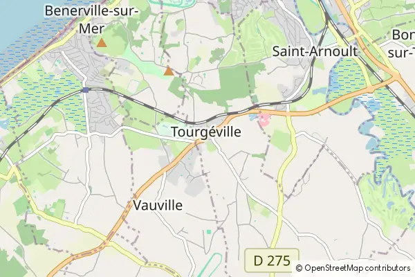 Mapa Tourgeville