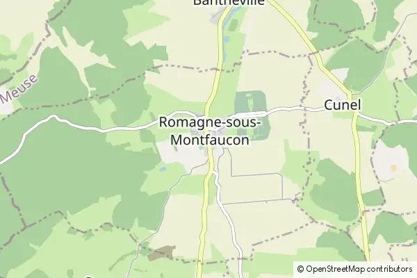 Mapa Romagne-sous-Montfaucon