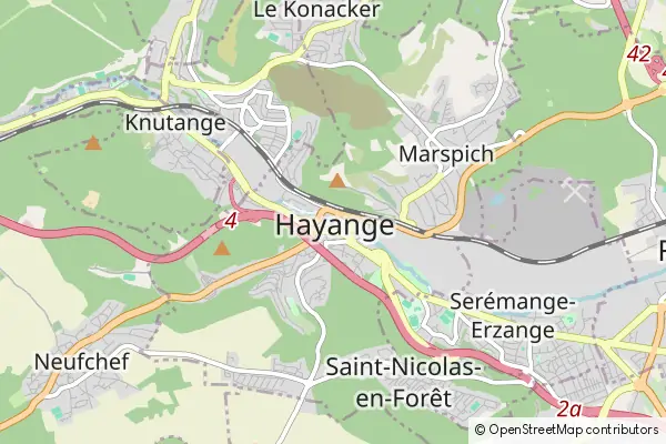 Mapa Hayange