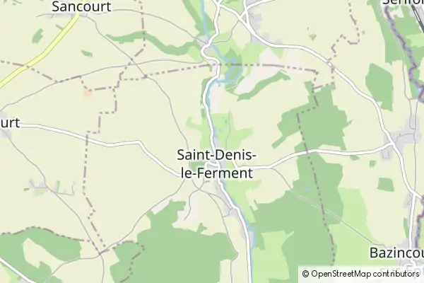 Mapa Saint-Denis-le-Ferment