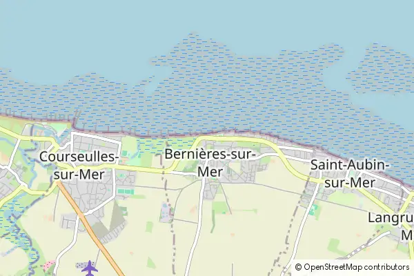 Mapa Bernières-sur-Mer