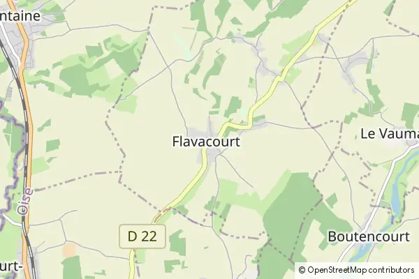 Mapa Flavacourt