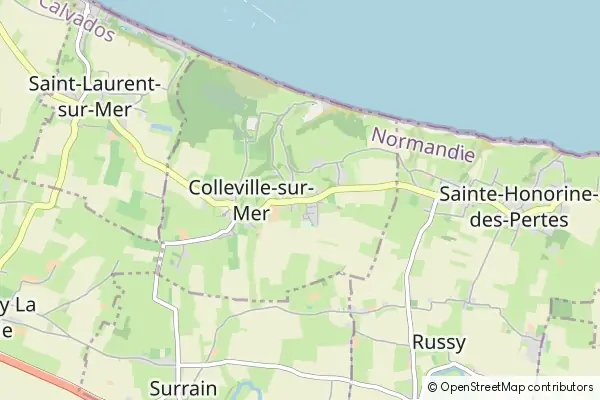 Mapa Colleville-sur-Mer