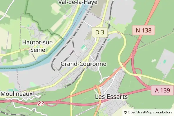 Mapa Grand-Couronne