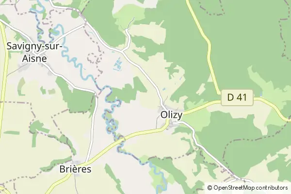 Mapa Olizy-Primat