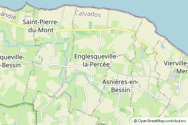 Mapa Englesqueville-la-Percée