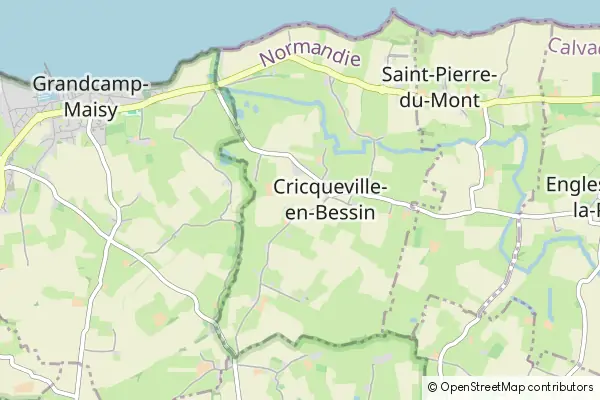 Mapa Cricqueville-en-Bessin