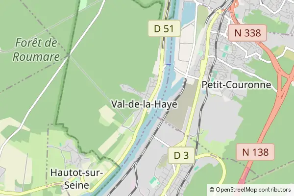 Mapa Val-de-la-Haye