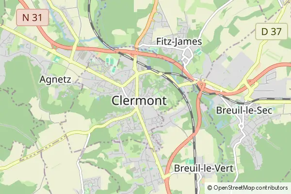 Mapa Clermont