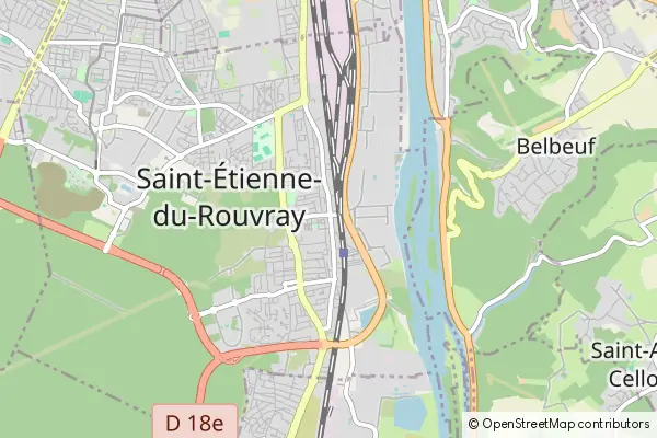 Mapa Saint-Étienne-du-Rouvray