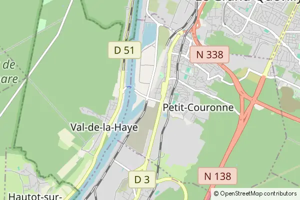 Mapa Petit-Couronne