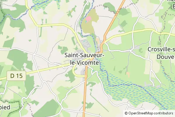 Mapa Saint-Sauveur-le-Vicomte