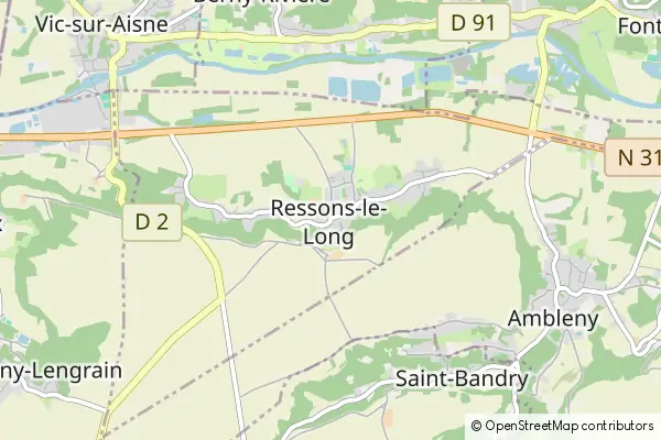 Mapa Ressons-le-Long