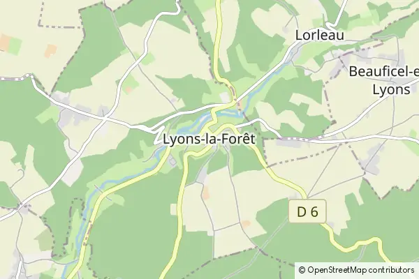 Mapa Lyons-la-Forêt