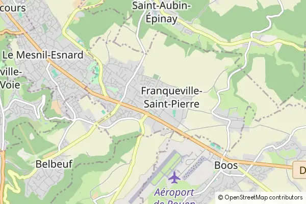 Mapa Franqueville-Saint-Pierre